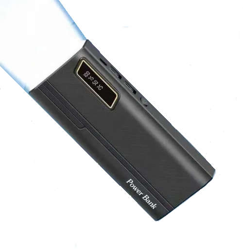 10 000mAh Power Bank with a Bright LED Room Lamp. Ideal For Power Cuts. Assorted colors available