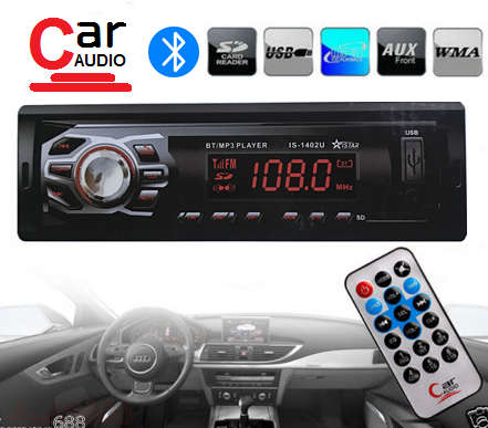 Bluetooth Car Radio, Mp3 player. 50w x 4