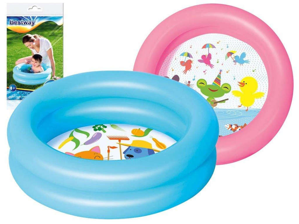 Bestway Inflatable Padding Pool/Playpen. 61cm X 15cm. Blue or Pink color