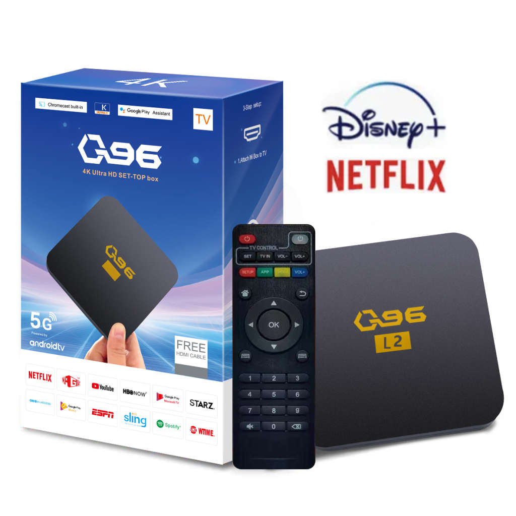 Q96 Gen 2 Tv Box. 4K, Bluetooth, Android 13, Supports All Local Apps.