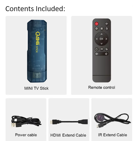 Q96 Android Tv Stick. Android 11. Supports All Local Apps.
