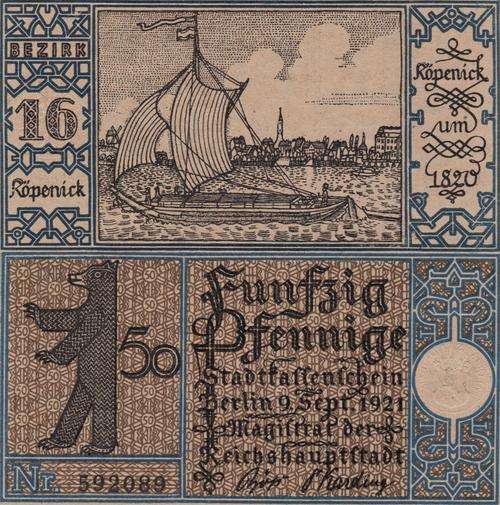 UNC GERMAN 50 PFENNIG 1921