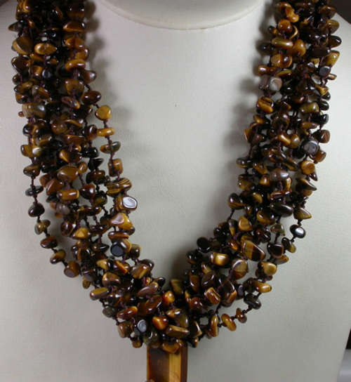 stunning TIGERS EYE Necklace