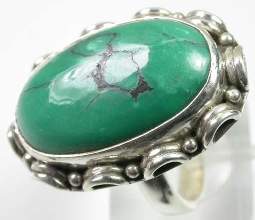 awesome TURQUOISE  RING in Sterling Silver FREE SHIP