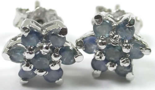 awesome SAPPHIRE Earrings in Sterling