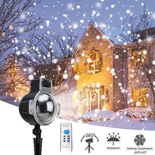 Led proiettore  Moving Snowflakes Laser Projector Lamps