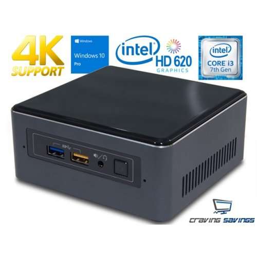 7th gen i3 Intel NUC @ 2.40Ghz, 8gb Ram, 256gb SSD, HDMI, WiFi/Bluetooth, USB3.0 +Type-C, Windows 10