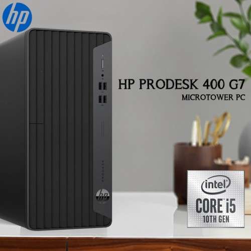 10th Gen HP ProDesk 400 G7, i5-10500, 8GB Ram, 256gb nVME, DVD, HDMI, USB3.2, Windows10