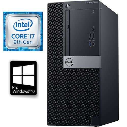9th Gen i7 Dell Optiplex 7070 , i7-9700, 256gb NVME, 8GB RAM, USB 3.1 +USB Type-C,  Win 10 Pro