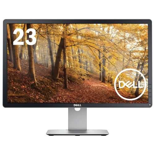23` Dell IPS FHD Display, Display port, VGA, DVI, 4x USB ports, 1920x1080 Resolution