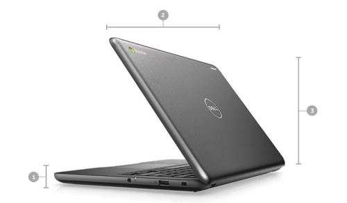 Dell Chromebook 3380 @ 1.60Ghz, 4gb Ram, 32gb eMMC, HDMI, USB3.1, WiFi, ChromeOS