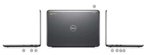 Dell Chromebook 3380 @ 1.60Ghz, 4gb Ram, 32gb eMMC, HDMI, USB3.1, WiFi, ChromeOS