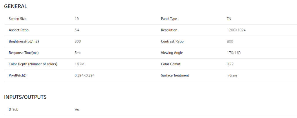 19` LG Flatron l1942se LCD Monitor, VGA, 1280x1024 Resolution