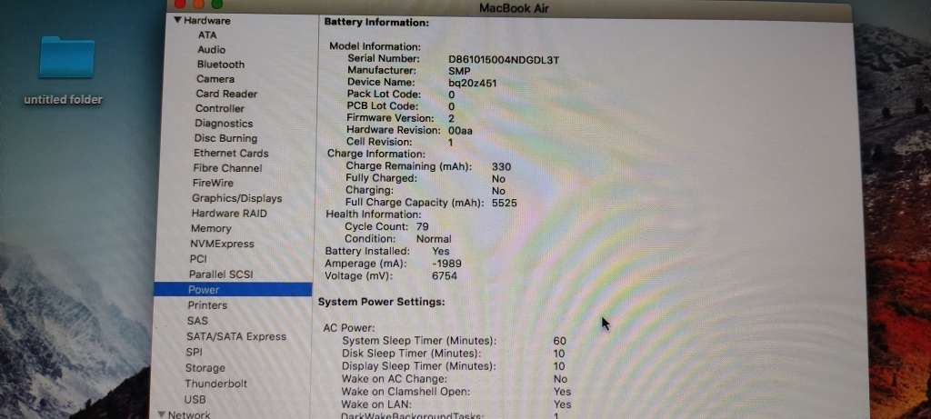 i7 Macbook Air 2011 , 13` display, 4gb Ram, 256gb SSD, macOS High Sierra