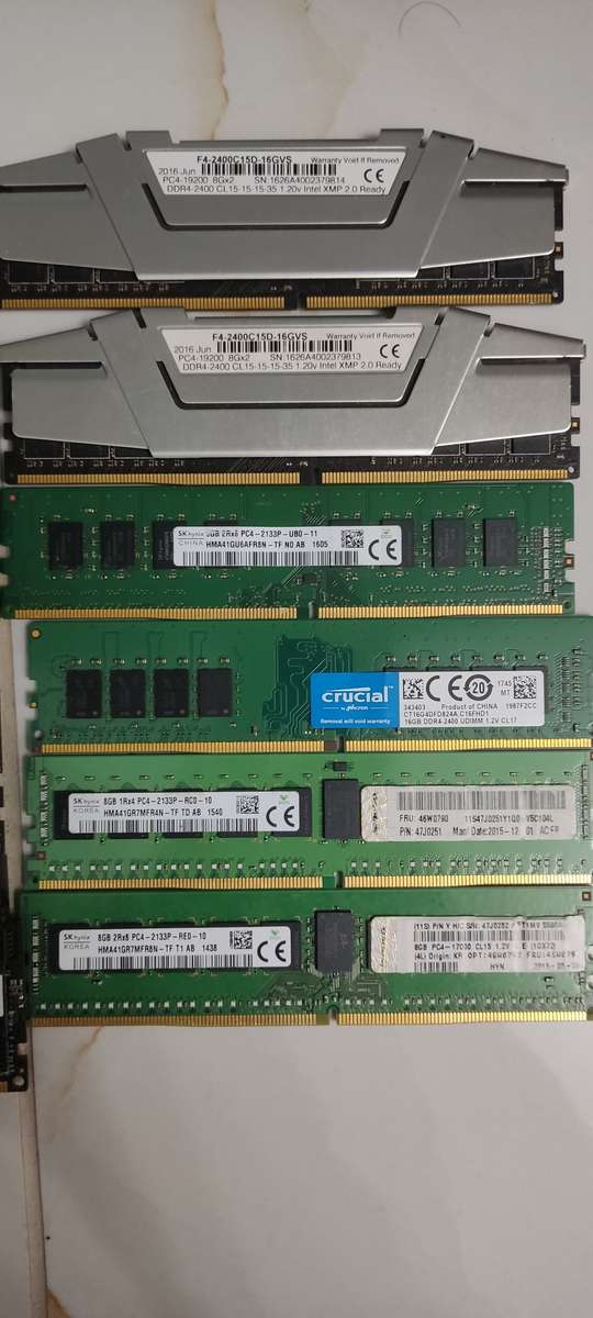 Various 4,8,16gb Ram DDR4/3