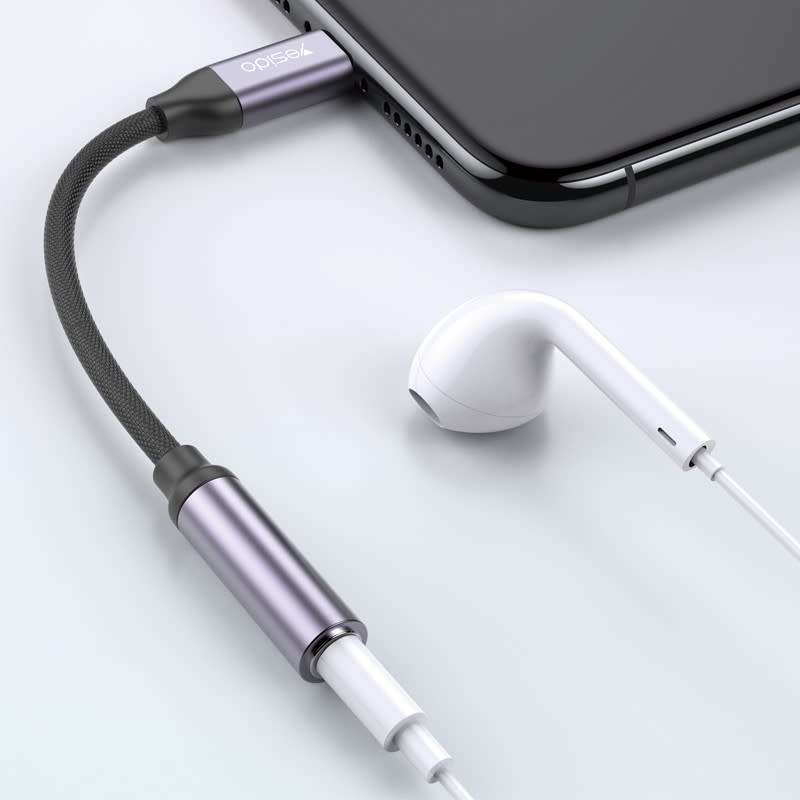 Yesido 5.5cm Type-C to 3.5mm Headphone and Aux Adapter Cable -YAU19 ***UNBOXED DEAL***