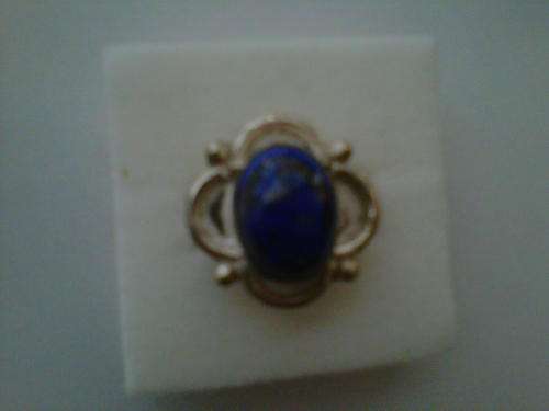 STUNNING LAPIS LAZULI STERLING SILVER RING -SIZE 7.5