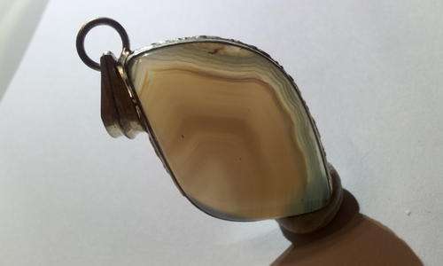 Beautiful AGATE STERLING SILVER PENDANT
