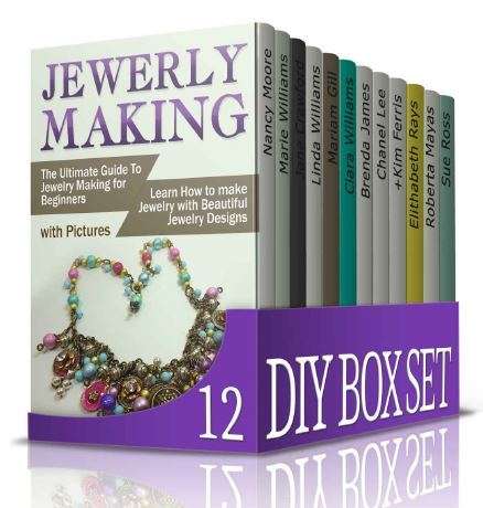 DIY BOX SET OF 12 BOOKS FOR CRAFTERS - JEWELLERY, CANDLES, ORIGAMI, SEWING, KNITTING, ETC ETC