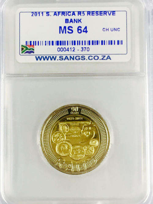 **Box of 50 x 2011 SARB COLLECTION R5 GRADED MS64**