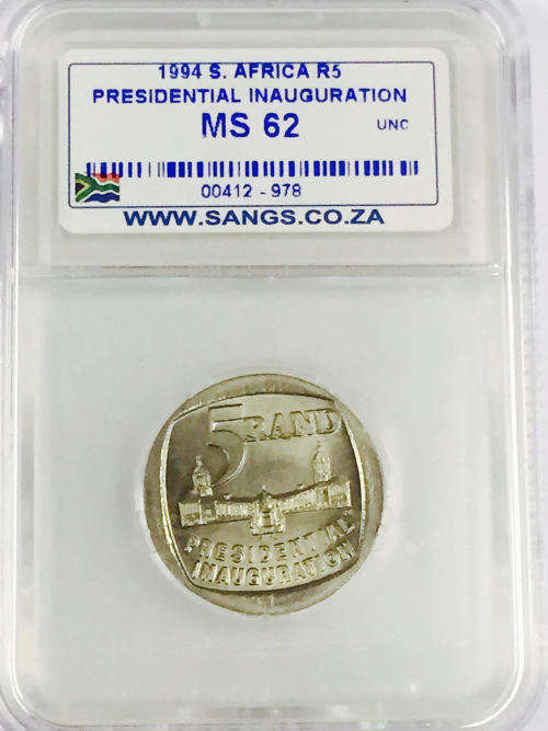 **10 x MS62 HIGH GRADE 1994 PRESIDENTIAL INAUGURATION R5 COINS **