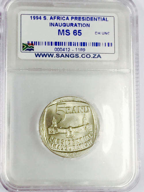 **MS65 SUPER HIGH GRADE 1994 PRESIDENTIAL INAUGURATION R5 COINS **