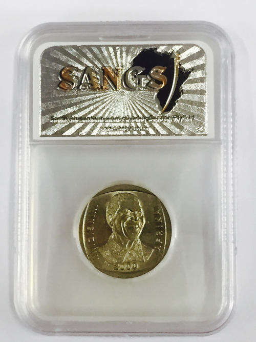 **MS64 AMAZING 2000 NELSON MANDELA COLLECTION R5 COIN**