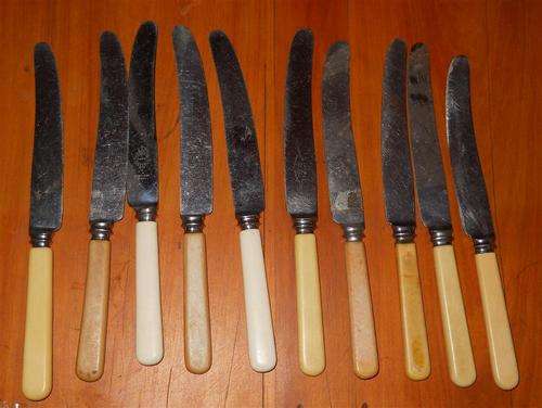 10 Bone handled knives