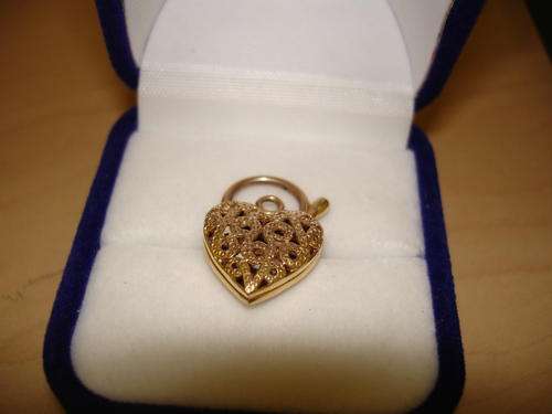 9CT GOLD FILIGREE HEART PENDANT/CHARM