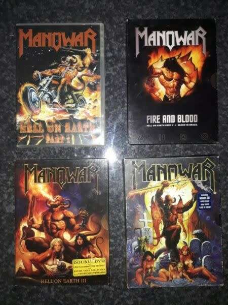 Manowar dvd set 1 - 4
