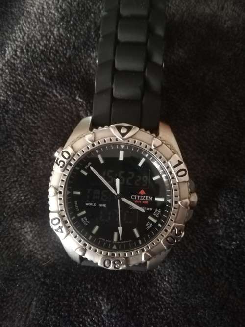Citizen PROMASTER Wingman World Time Chronograph watch