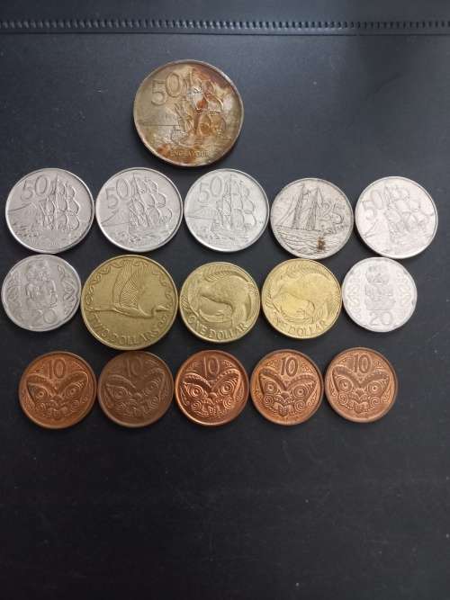 New Zealand coin lot.