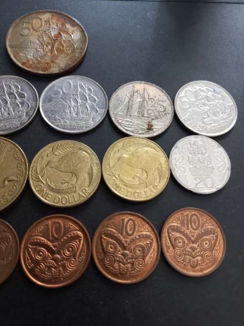 New Zealand coin lot.
