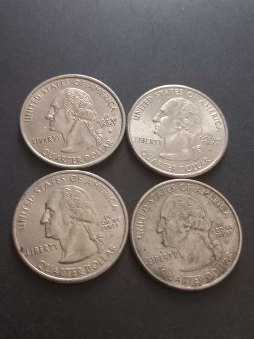 USA state quarter lot. Bid per coin to take all 4