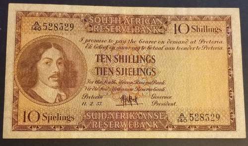 1957 SA Union 10 Shillings