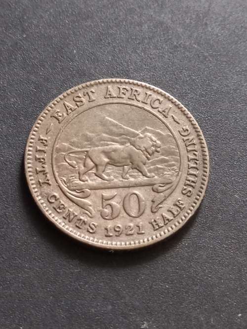 1921 East Africa half shilling