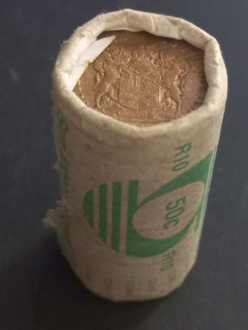 1993 RSA 50 cent SUN international roll of coins. R10