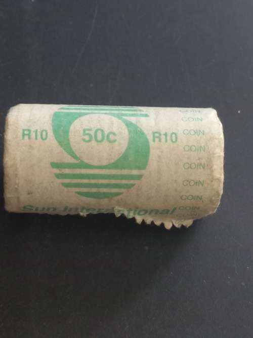 1993 RSA 50 cent SUN international roll of coins. R10