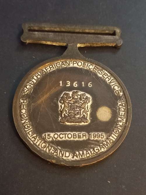 South African Police service medal. Issued 13616