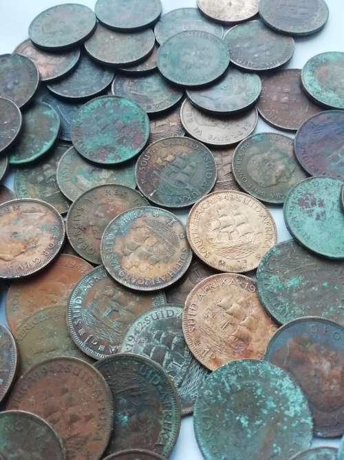 60 SA Union pennies for one bid - well circulated.