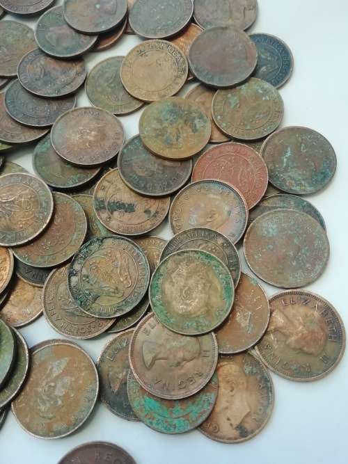 91 SA Union 1/4 penny lot. Well circulated. For one bid.
