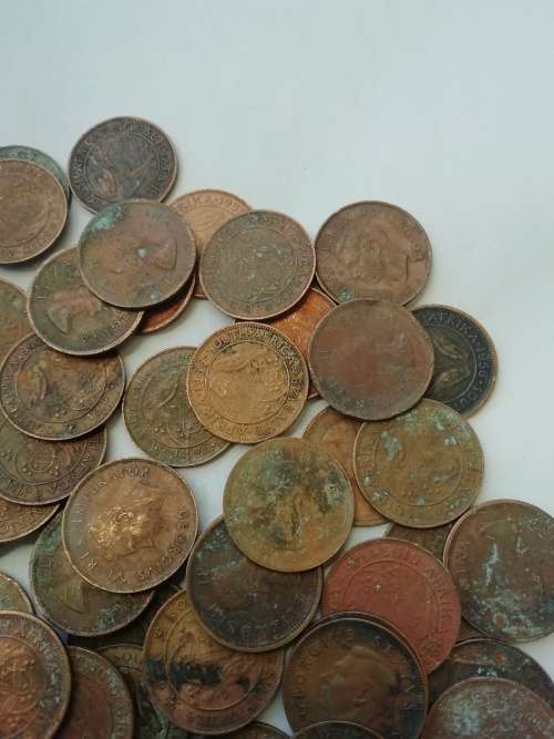 91 SA Union 1/4 penny lot. Well circulated. For one bid.