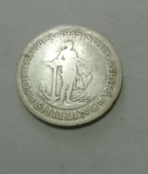 80% Silver 1935 SA Union Shilling