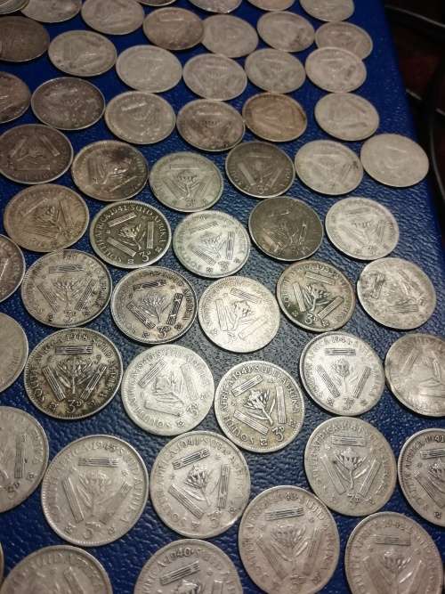 80% Silver SA Union coins. Weight  90grams