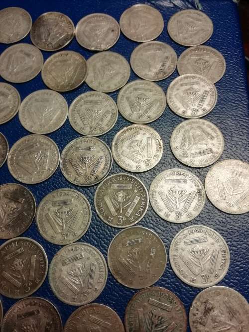 80% Silver SA Union coins. Weight  90grams
