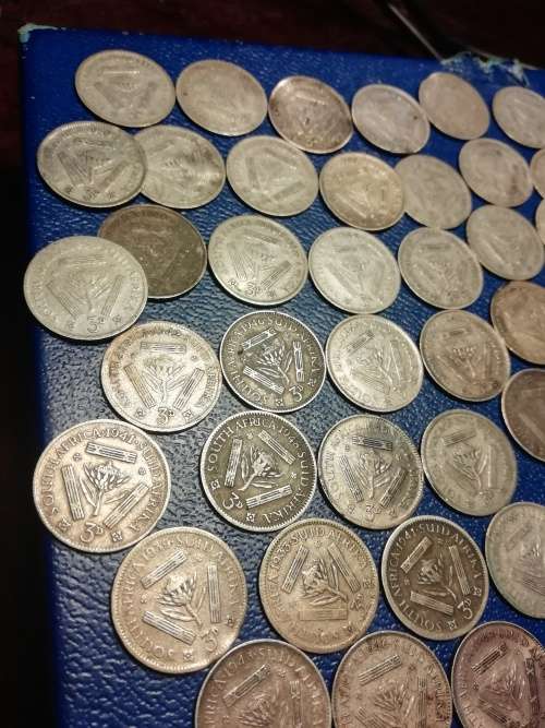 80% Silver SA Union coins. Weight  90grams