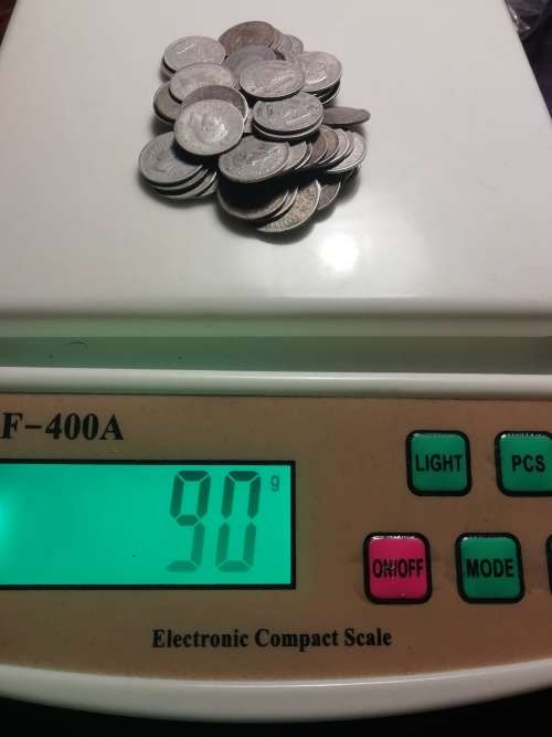 80% Silver SA Union coins. Weight  90grams
