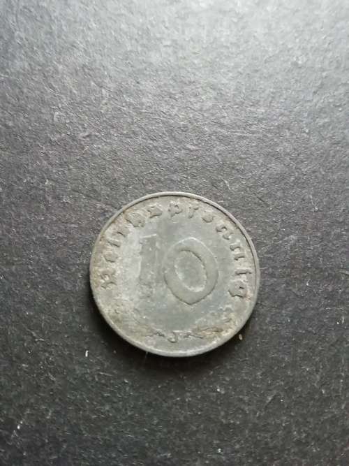 1941 WW2 German 10 Pfennig