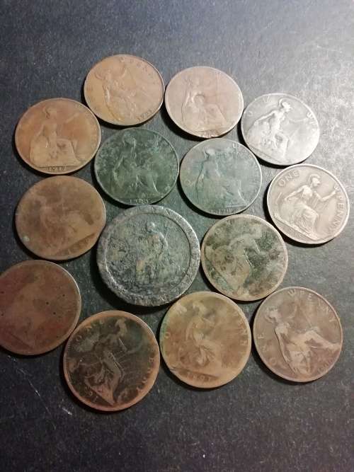 Great britain penny collection, including 1797 cartwheel penny