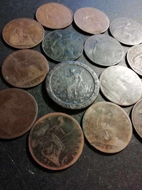 Great britain penny collection, including 1797 cartwheel penny